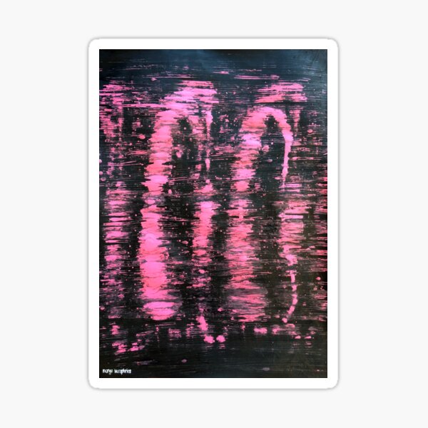 "Pink Highlights" by Margo Humphries Sticker