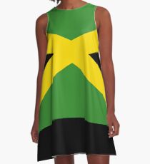 BIG UP Jamaika Flagge Rock Hot Reggae T-Shirt Bettdecke A-Linien Kleid