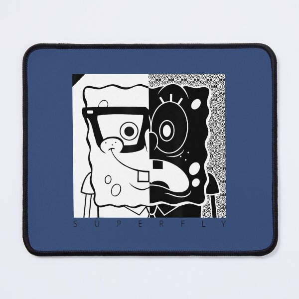 Item preview, Spongebob Squarepants Superfly Black And White designed and sold by TepAnh.