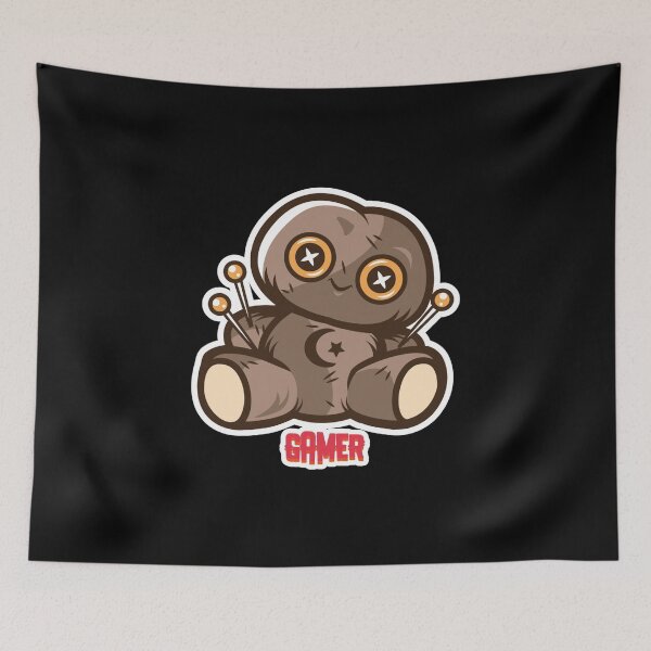 Item preview, Gamer with Cute Voodoo Doll designed and sold by PRIVARSHU.