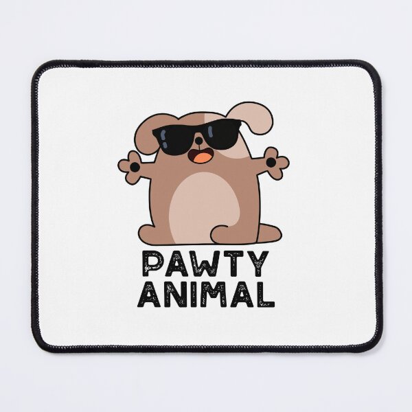Item preview, Pawty Animal Funny Party Dog Puns designed and sold by punnybone.
