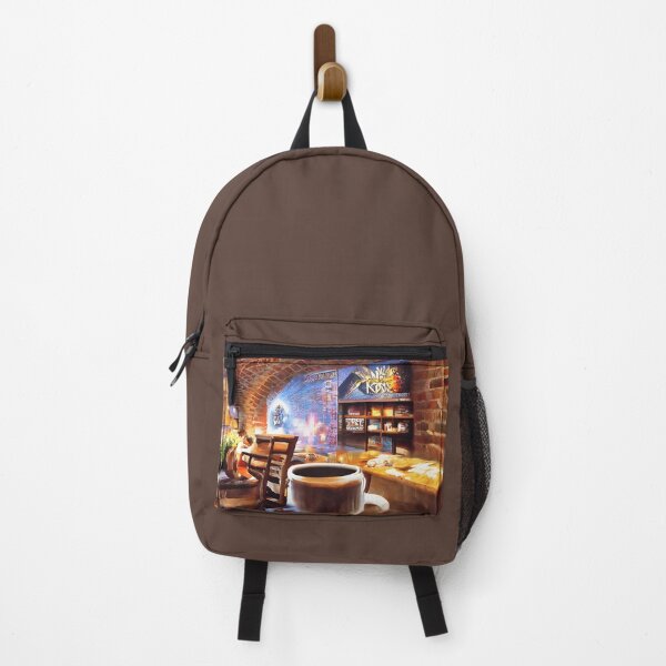 Item preview, Coffee in an abstract brick café designed and sold by fizzribbit.