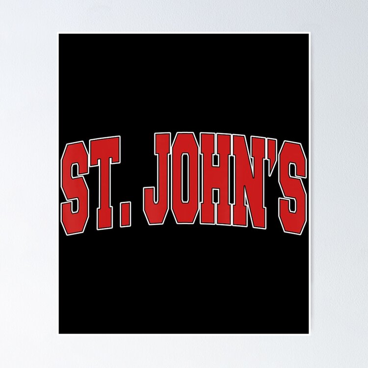 St John S Canada Varsity Style Vintage Retro Canadian Sports Sticker