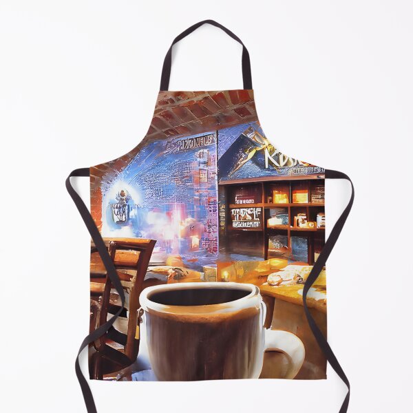 Item preview, Coffee in an abstract brick café designed and sold by fizzribbit.