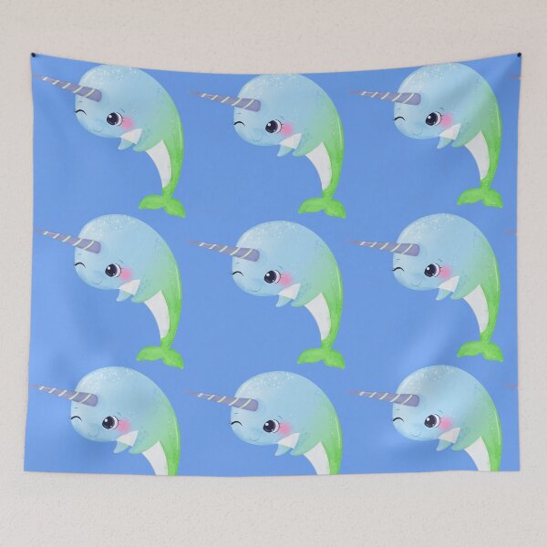 Item preview, CUTE UNICORN WHALE designed and sold by angelescar.