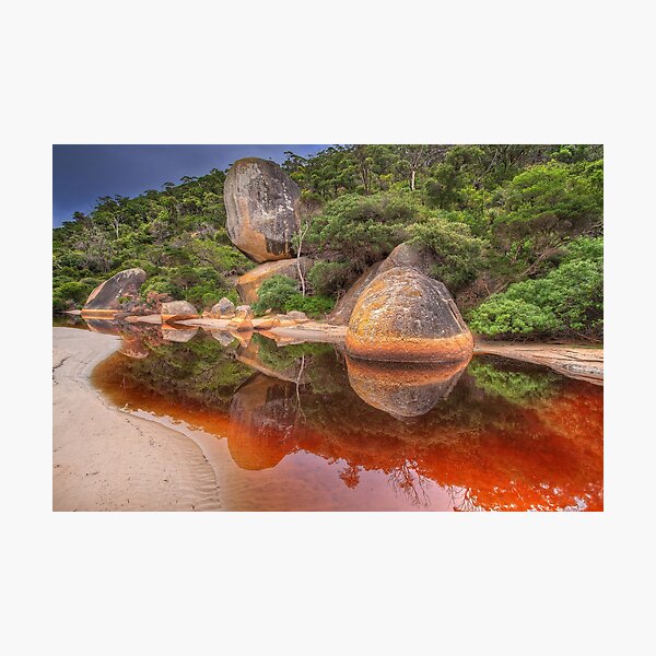 0939 Tidal River reflection Photographic Print