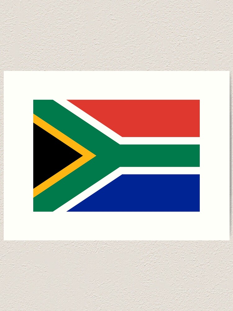 South Africa Flag African Rugby Springboks Sticker Duvet Bedspread T Shirt Art Print For 8760