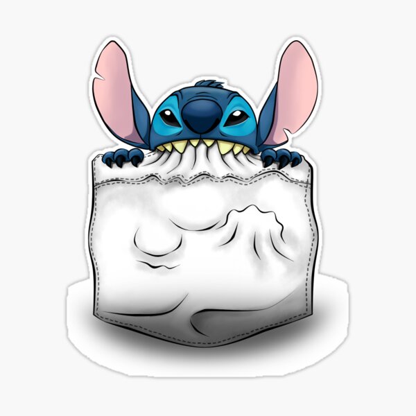 Stitch Cute Pocket Stitch/Gifts Friends Sticker for Sale by  WilliamSullivaf