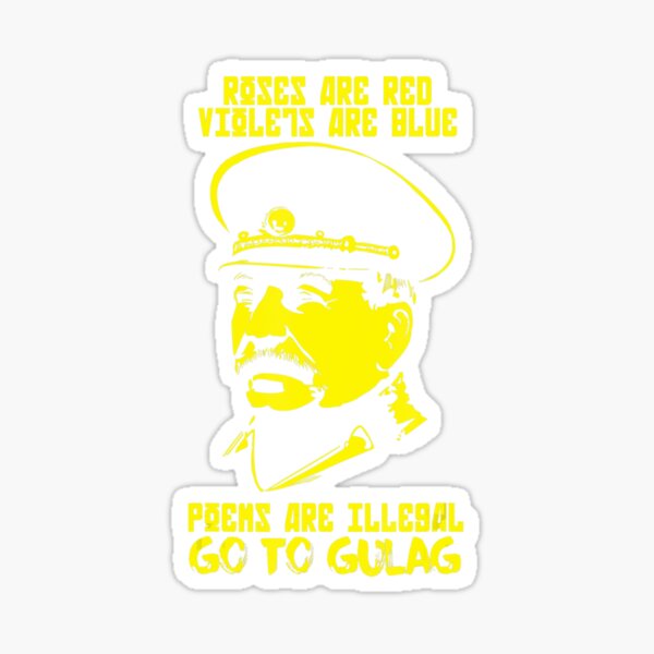 Stalin Communist Valentine's Poem T-Shirt - Roses Are Red