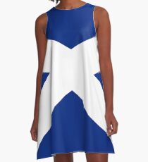 BIG St Andrew's Cross - Scottish Flag T-Shirt Bedspread Duvet A-Line Dress