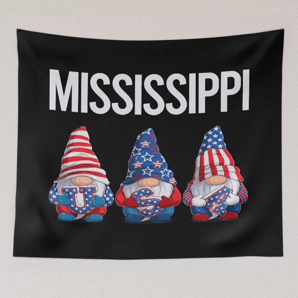 Item preview, Happy USA Gnomes Mississippi designed and sold by xaviajames9.