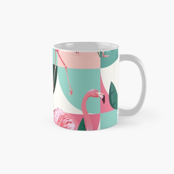 Item preview, modern summer pink glitter flamingo pattern designed and sold by Beeroclock.