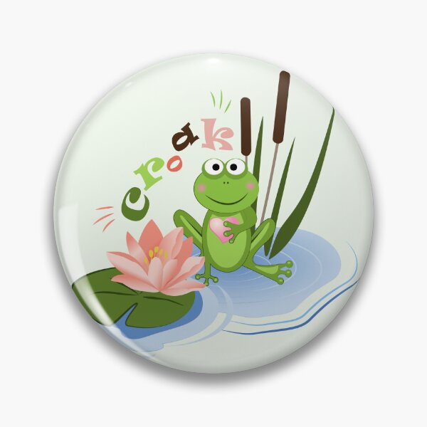 Item preview, Green Little Froggy Croaking In The Lake designed and sold by danikaVT.