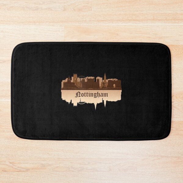 Item preview, Nottingham, England City Skyline East Midlands Uk designed and sold by LionWakl.