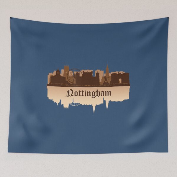 Item preview, Nottingham, England City Skyline East Midlands Uk designed and sold by LionWakl.