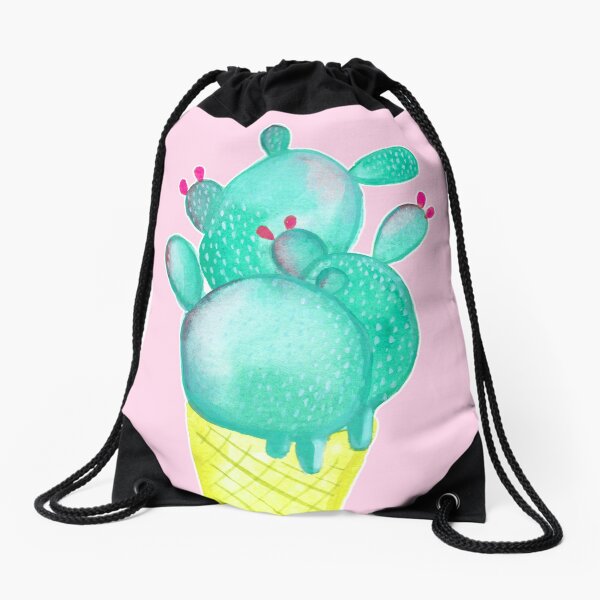 Cactice Drawstring Bag