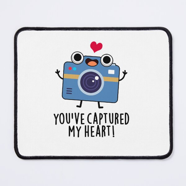Item preview, You've Captured My Heart Funny Camera Puns  designed and sold by punnybone.