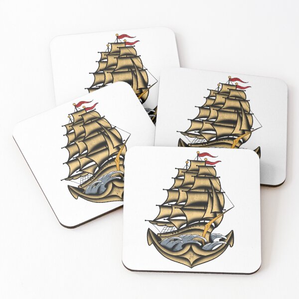 Item preview, Fkj tattoo flash boat designed and sold by franckfkj.