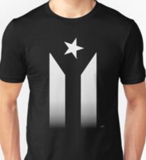 Puerto Rico Black & White Protest Flag Unisex T-Shirt