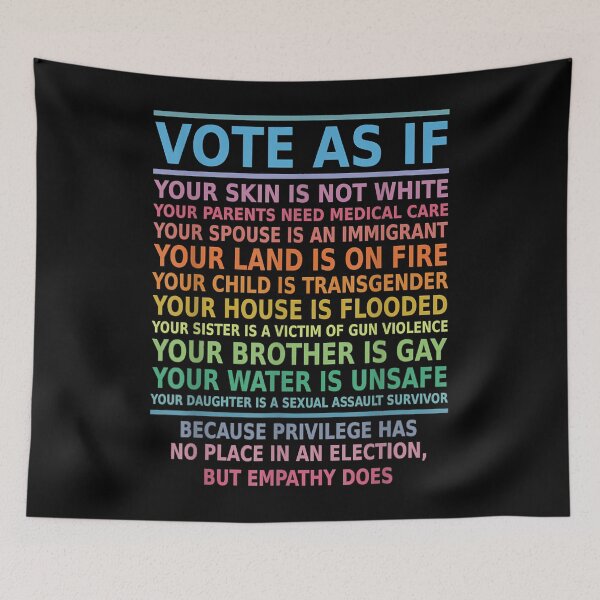 Item preview, Vote As If Your Skin Is Not White Human's Rights designed and sold by edensmr.