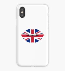 Brittish Lips iPhone Case