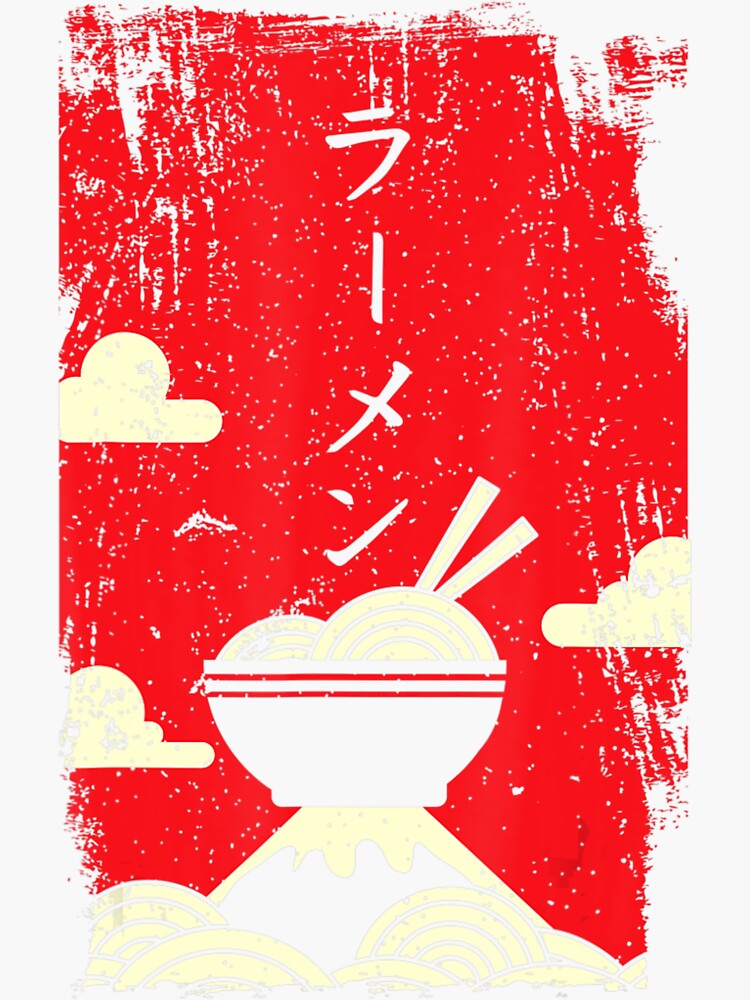 "Ramen Noodles Japanese Art" Sticker for Sale by ZinHay Redbubble