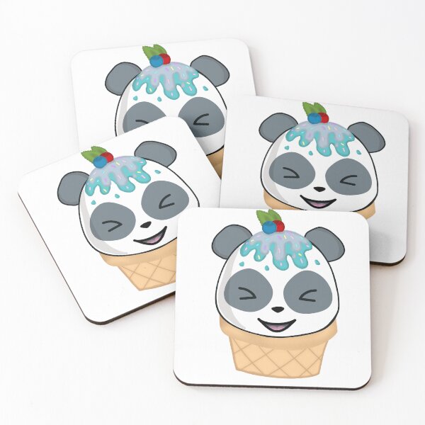 Item preview, Panda ice cream bear in a waffle designed and sold by Sandra Bredtmann.