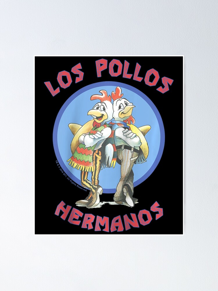 "Breaking Bad Los Pollos Hermanos Back To Back Portrait" Poster For ...