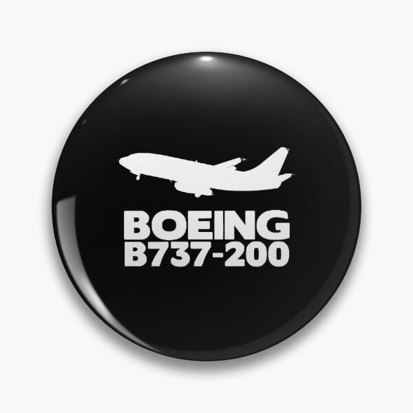Item preview, Boeing B737-200 Silhouette Print (White)  designed and sold by MichaelWa90931.