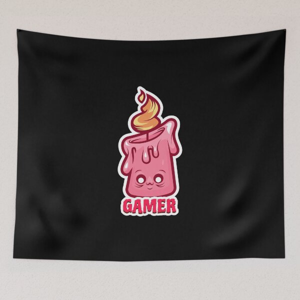 Item preview, Gamer with Cute Candle Cartoon designed and sold by PRIVARSHU.