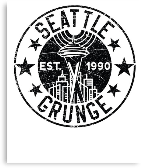 &ldquo;Seattle Grunge&rdquo; Canvas Prints by Coldink | Redbubble