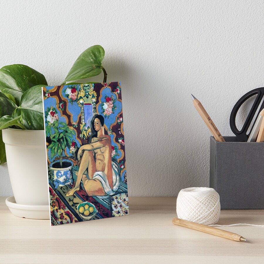 "Henri Matisse Decorative Figure on an Ornamental Background" Art