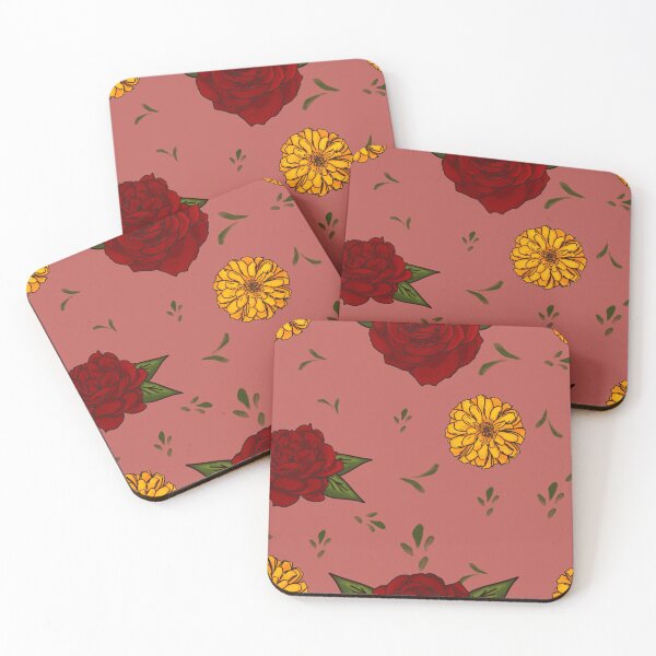 Item preview, Terracotta Flower mix pattern designed and sold by Foolio Vibes.