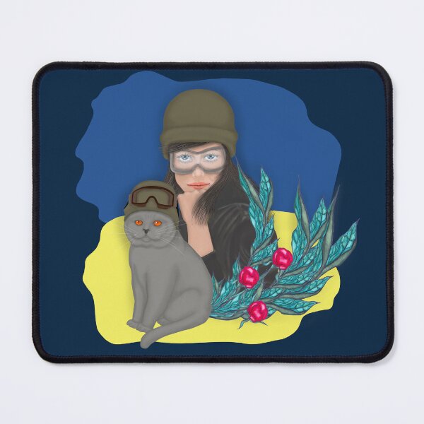 Item preview, Military Ukrainian Woman with cat designed and sold by KateQR.