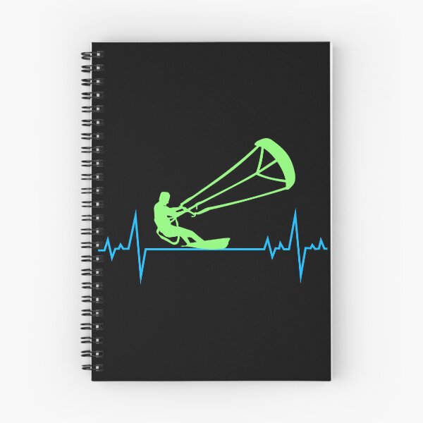 Item preview, Kitesurfing Kiteboarding Kiteboarder Kitesurf Heartbeat Pulse designed and sold by TastefulTees.