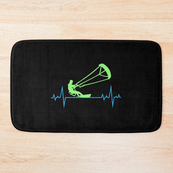 Item preview, Kitesurfing Kiteboarding Kiteboarder Kitesurf Heartbeat Pulse designed and sold by TastefulTees.
