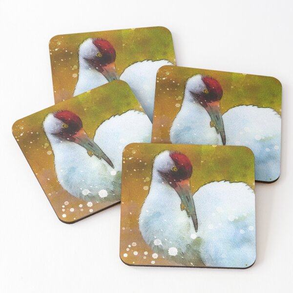Item preview, Watercolor Whooping Crane Bird, Adorable Whooping Crane, Whooping Crane Grus Americana, Whooping Crane Wildlife Bird designed and sold by Trendymotion.