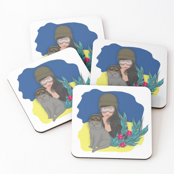 Item preview, Military Ukrainian Woman with cat designed and sold by KateQR.
