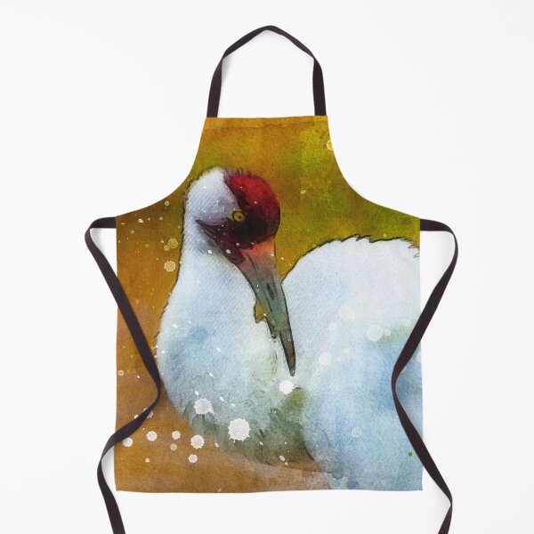 Item preview, Watercolor Whooping Crane Bird, Adorable Whooping Crane, Whooping Crane Grus Americana, Whooping Crane Wildlife Bird designed and sold by Trendymotion.