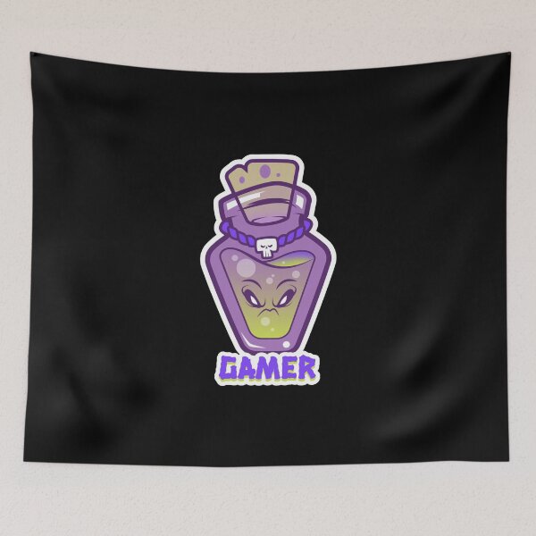 Item preview, Gamer with Cartoonish Poison Bottle designed and sold by PRIVARSHU.