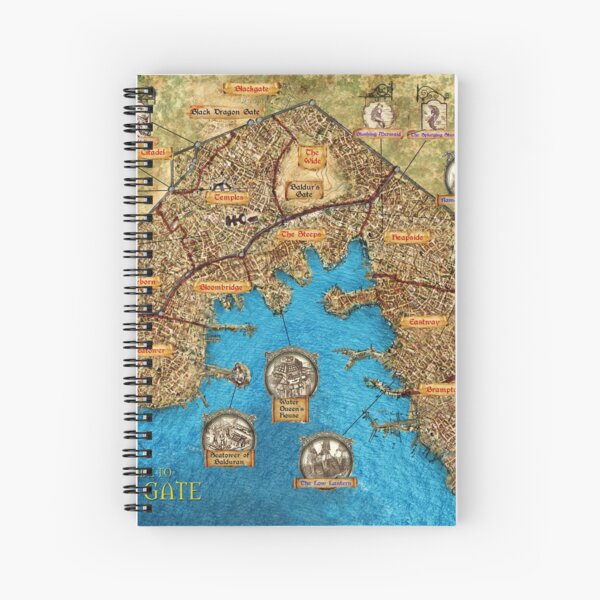 Item preview, Carte de Baldur's Gate designed and sold by uncannyknack.