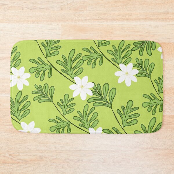 Item preview, White Flower Pattern With Monstera Leaves designed and sold by GraphicsClub.