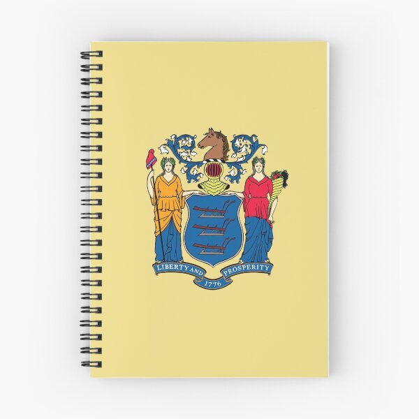 Item preview, New Jersey USA Jerseyan State Flag Newark Duvet T-Shirt Sticker designed and sold by deanworld.
