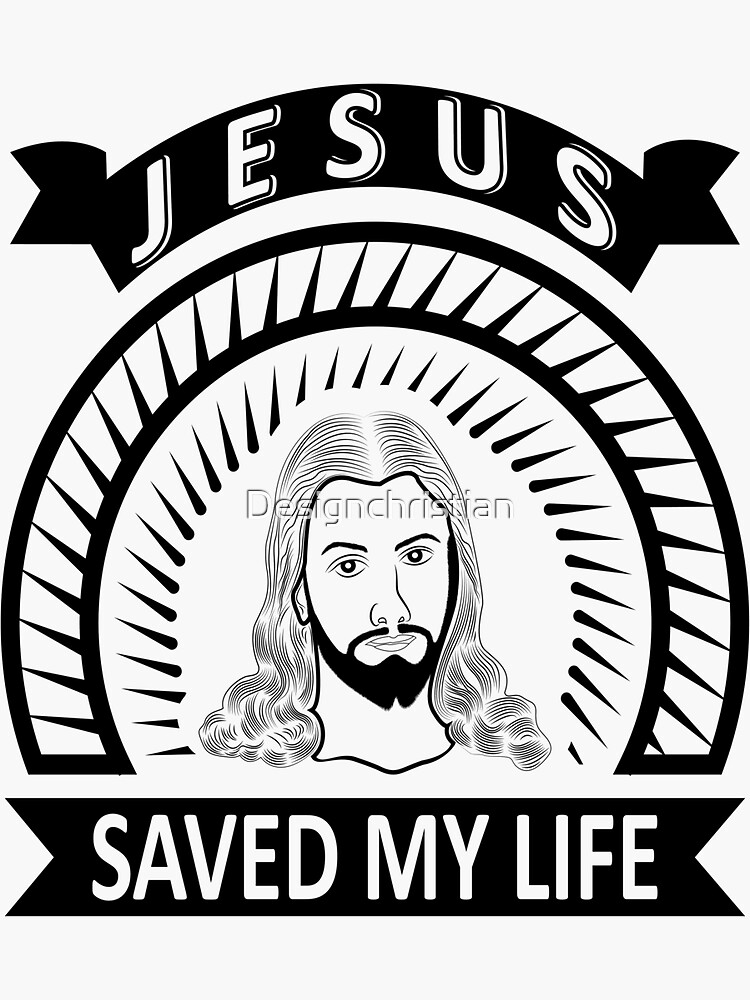 Jesus Christ T Shirt Christian Graphics Design Sticker For Sale By Designchristian Redbubble 