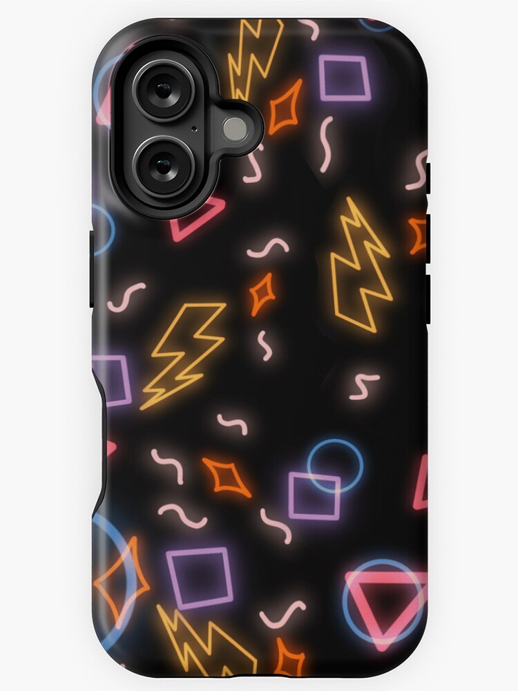 Thumbnail 1 of 4, iPhone Case, 80s arcade floor pattern designed and sold by Animentry.