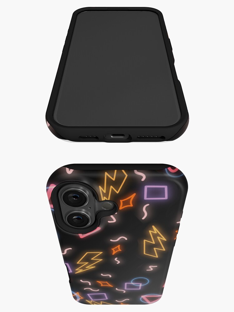 Thumbnail 3 of 4, iPhone Case, 80s arcade floor pattern designed and sold by Animentry.
