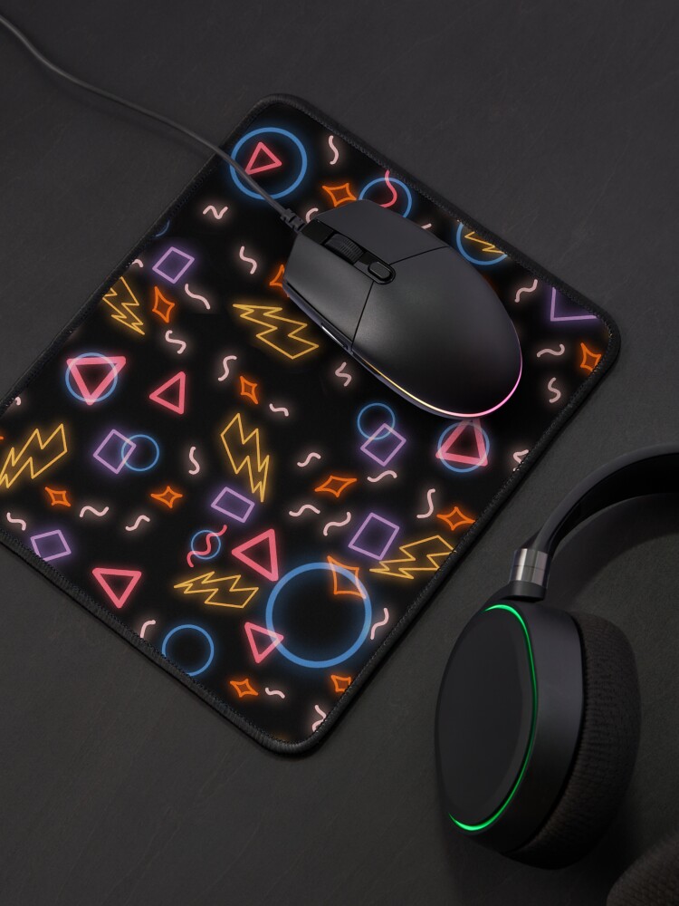 Thumbnail 4 of 5, Mouse Pad, 80s arcade floor pattern designed and sold by Animentry.