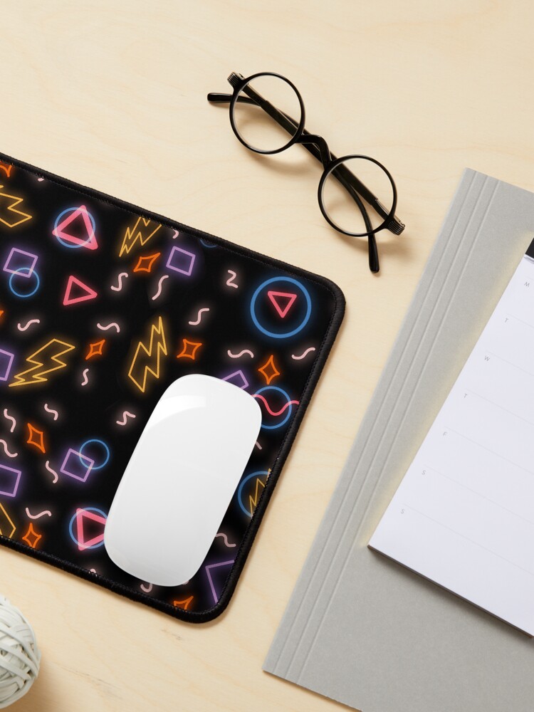 Thumbnail 3 of 5, Mouse Pad, 80s arcade floor pattern designed and sold by Animentry.