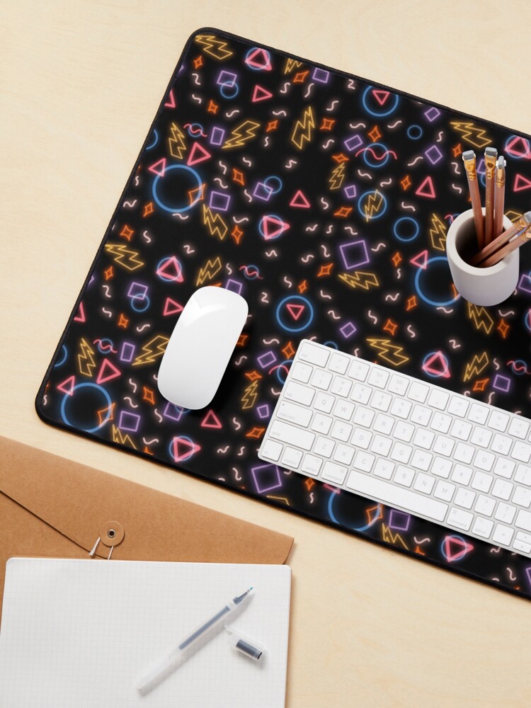 Thumbnail 3 of 5, Mouse Pad, 80s arcade floor pattern designed and sold by Animentry.