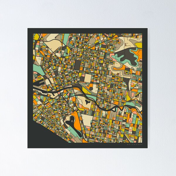 Item preview, MELBOURNE MAP designed and sold by JazzberryBlue.